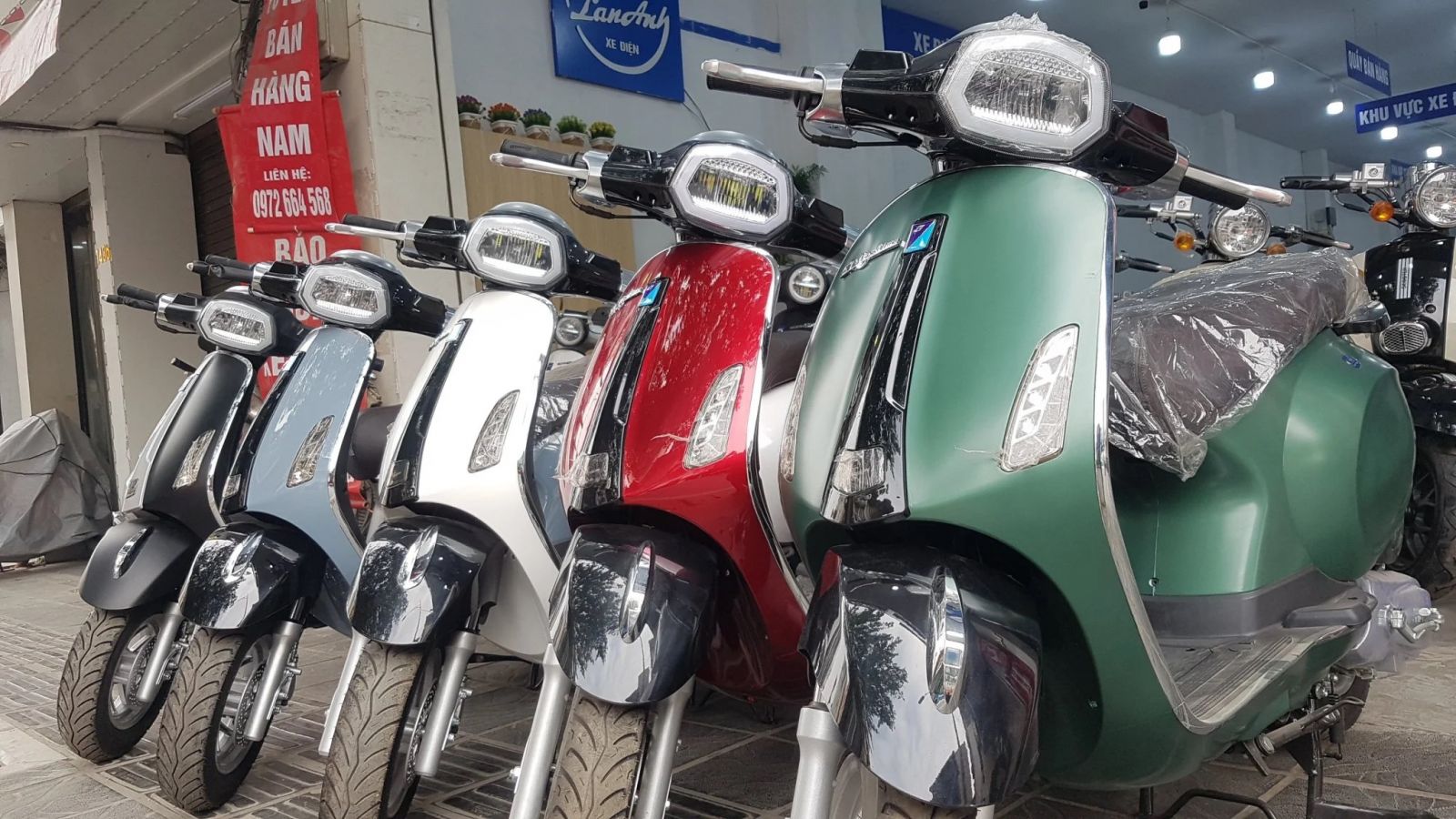 Xe ga 50cc chạy xăng với nhiều mẫu mã