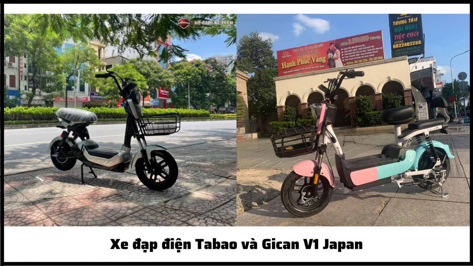 Xe đạp điện Tabao và Gican V1
