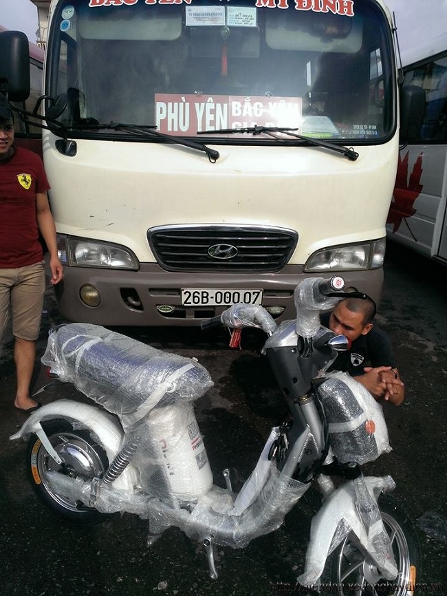 xe đạp điện Nijia 2014 liền săm về phù yên sơn la