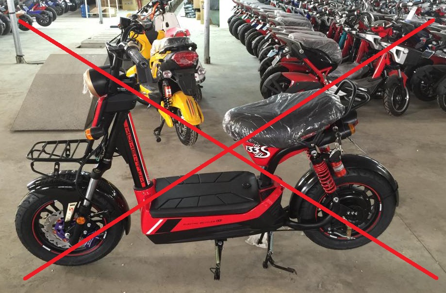 Xe đạp điện giả, nhái
