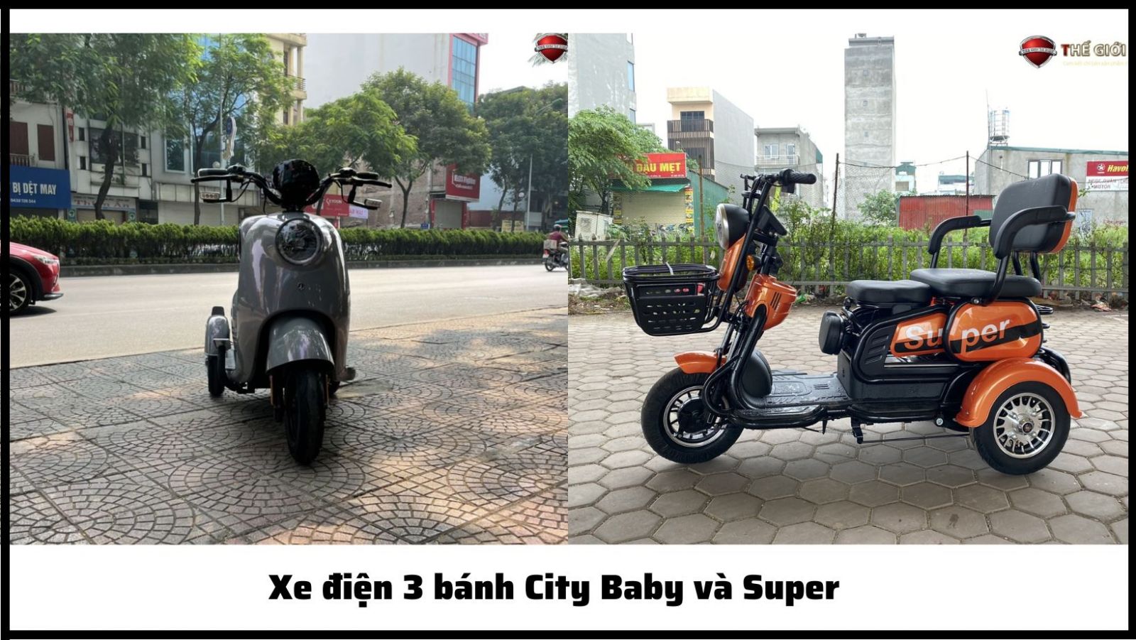 Xe điện 3 bánh City Baby và Super 