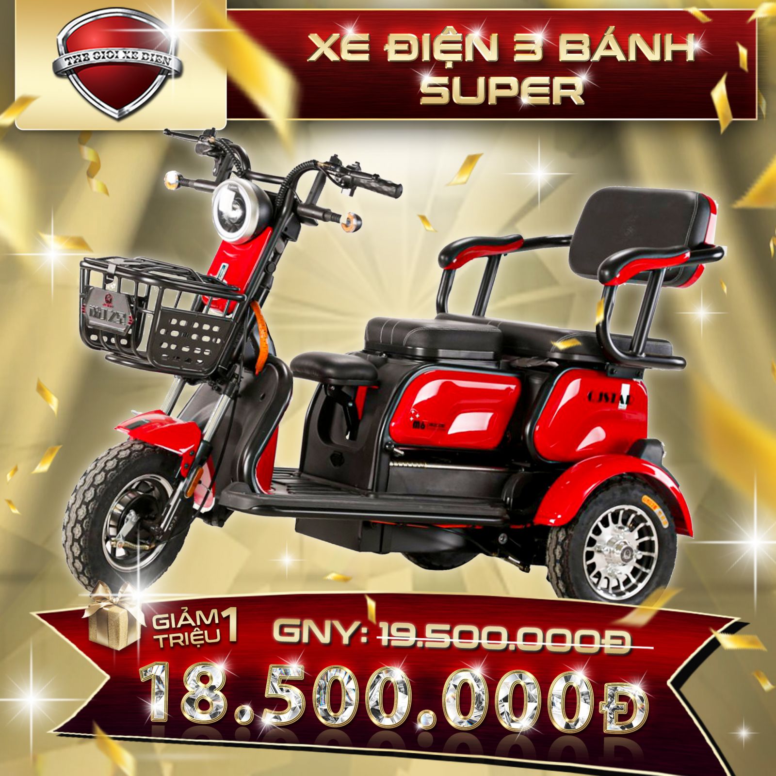 Xe điện 3 bánh Super