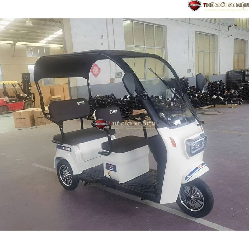 xe điện 3 bánh Yabo có mái che thế hệ mới