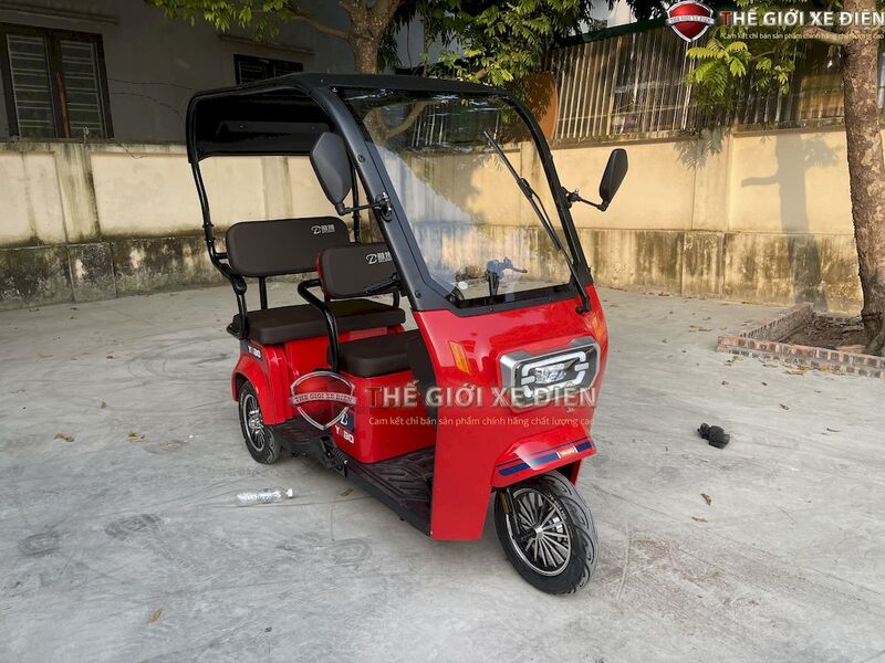 xe điện 3 bánh Yabo có mái che thế hệ mới