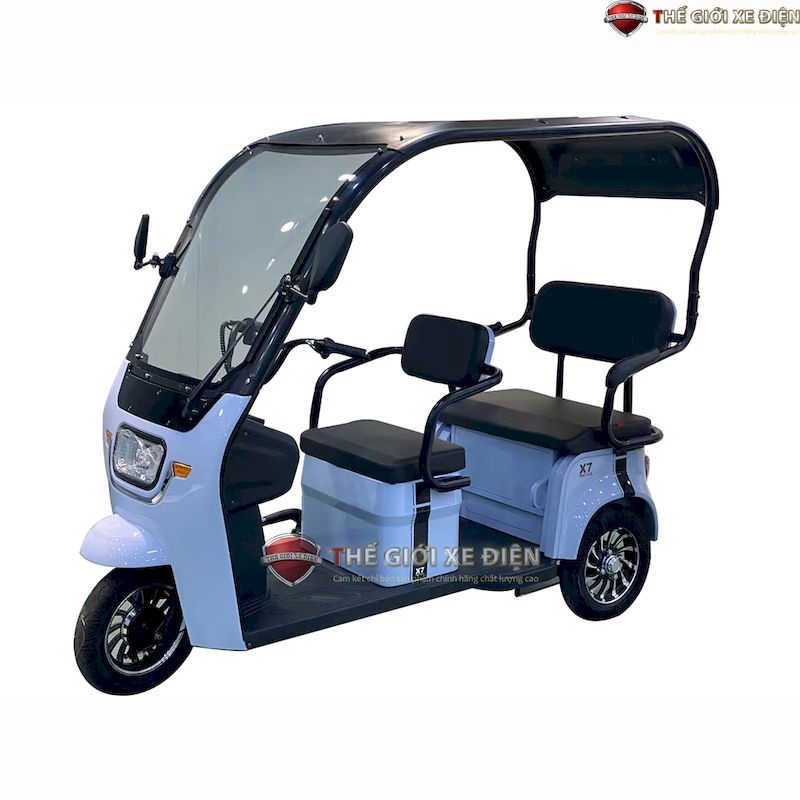 xe điện 3 bánh có mái che cao cấp