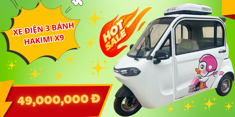 xe điện 3 bánh Hakimi X9