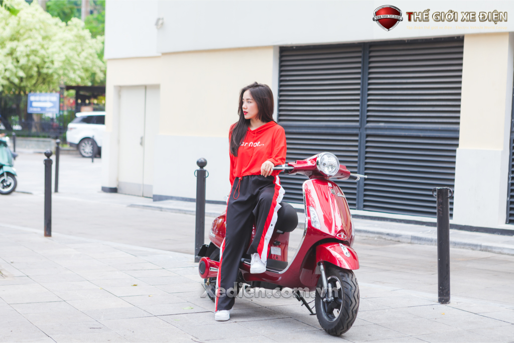 Phương Ly sử dụng xe điện Dibao