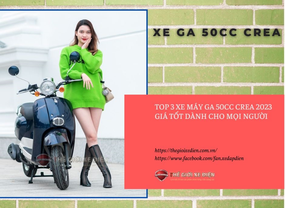 Top 3 xe máy ga 50cc Crea 2023 giá tốt dành cho mọi người