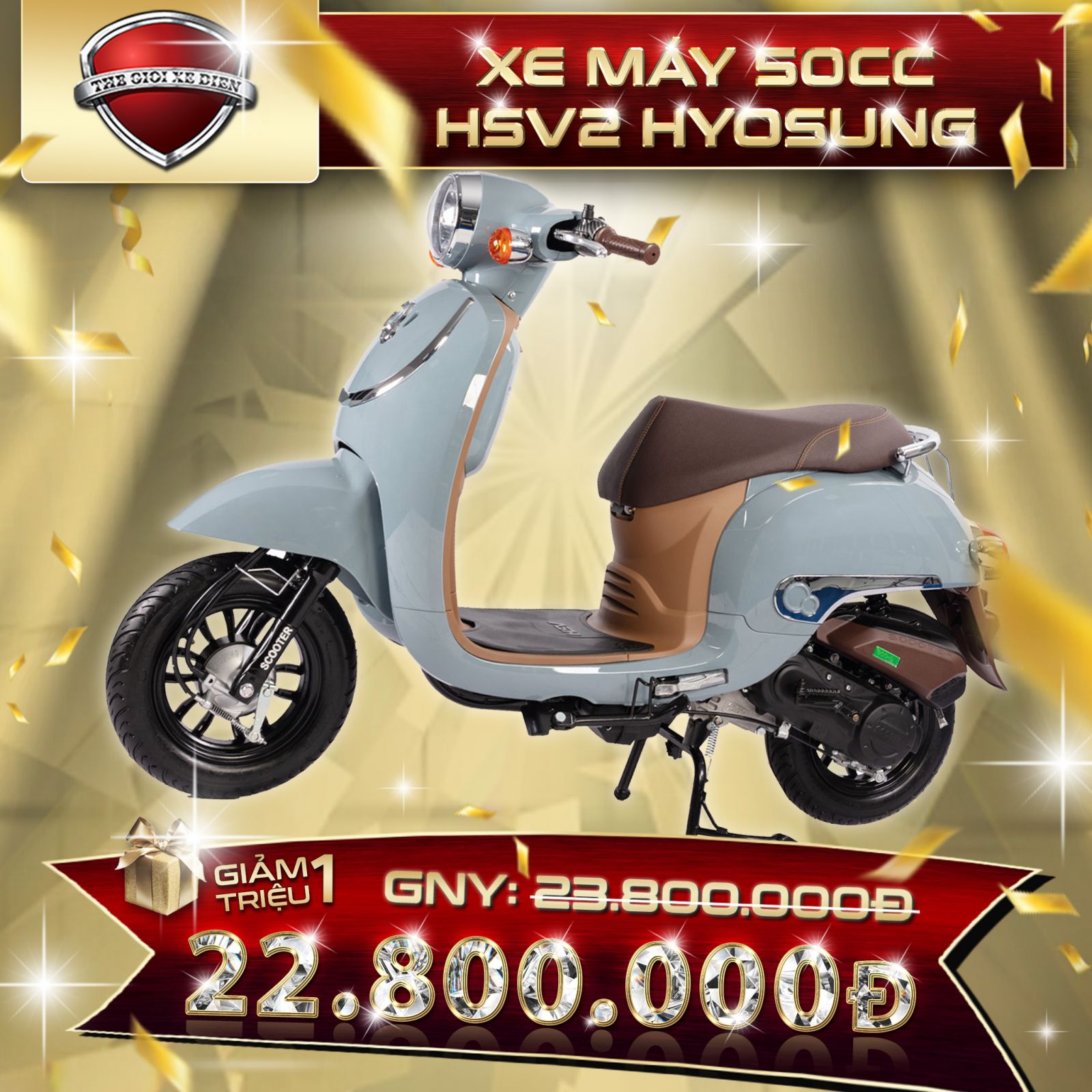 Xe máy 50cc Giorno HSV2 Hyosung