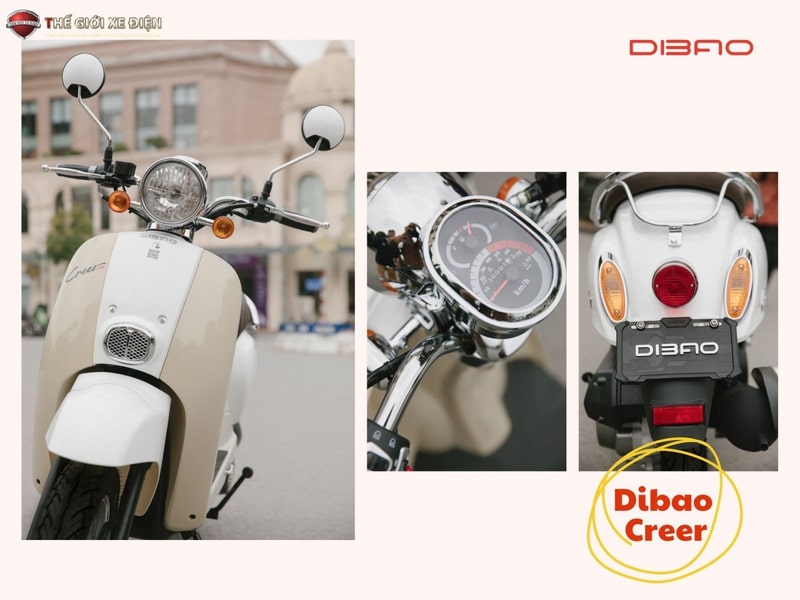 Thiết kế cổ điển gợi liên tưởng đến những dòng Vespa của Ý