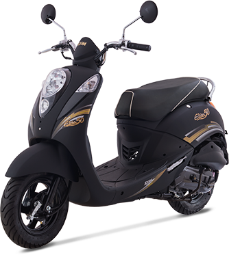 Xe Tay Ga 50cc Elite SYM Đen Mờ kiểu dáng nhỏ gọn