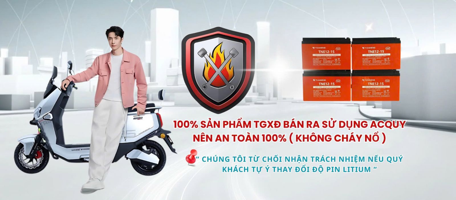 Lựa chọn xe dùng Ắc quy: An toàn và ít nguy cơ cháy