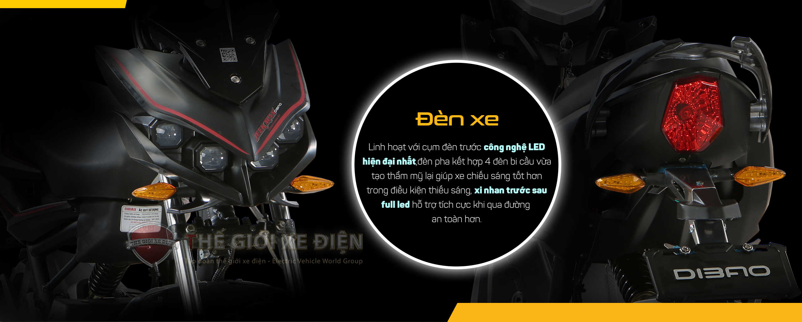 xe điện jeek man dibao phanh đĩa