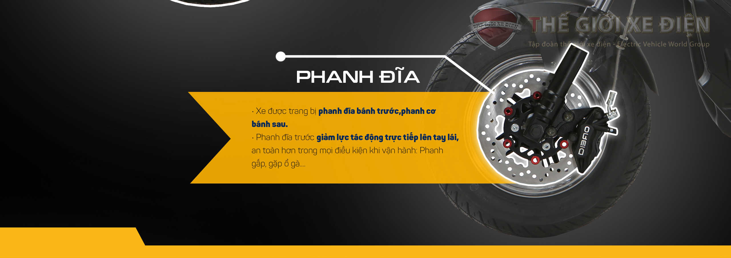 xe điện jeek man dibao phanh đĩa
