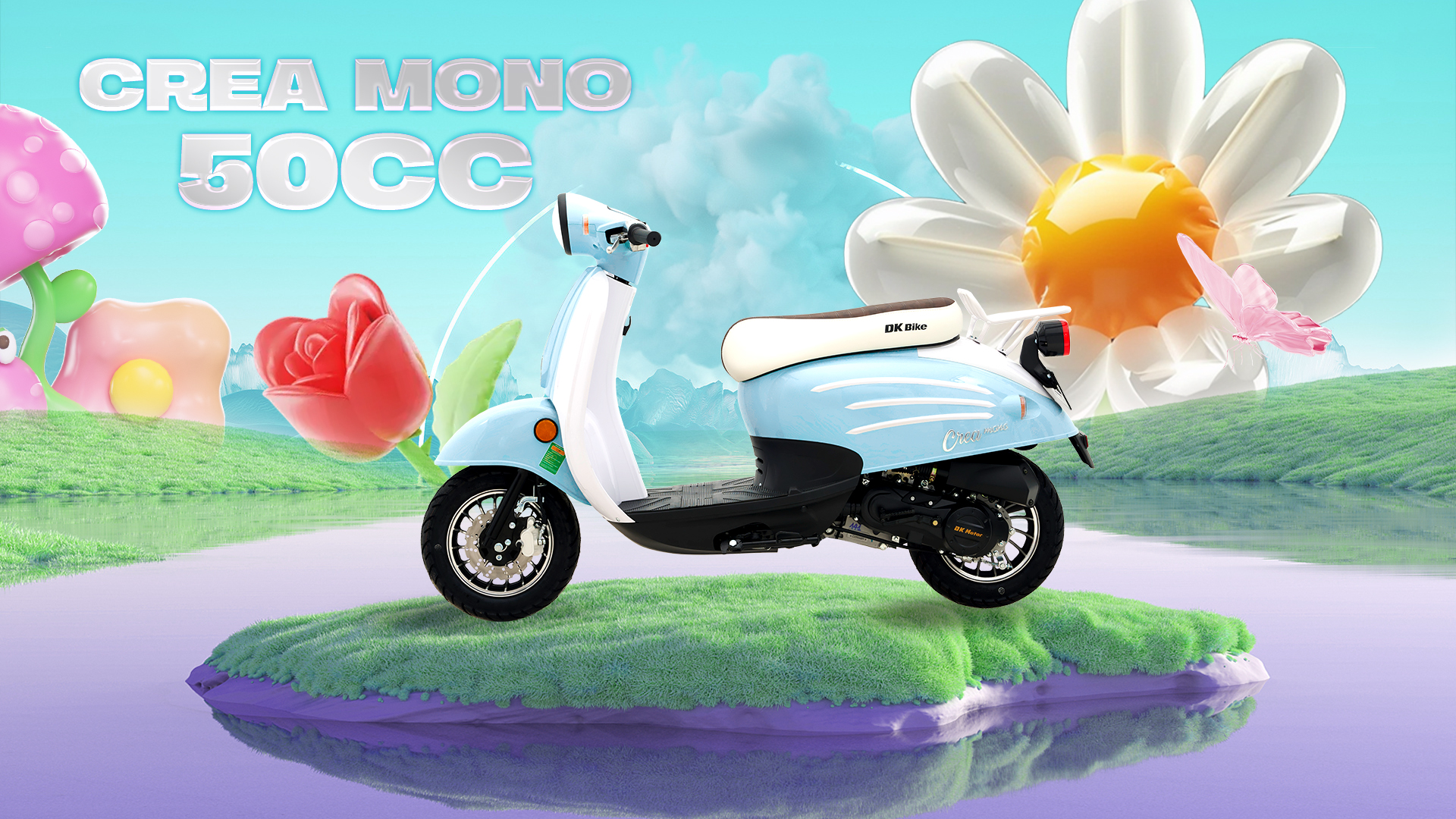 Xe Ga 50cc DK Crea Mono Đời Mới Chất Lượng Cao
