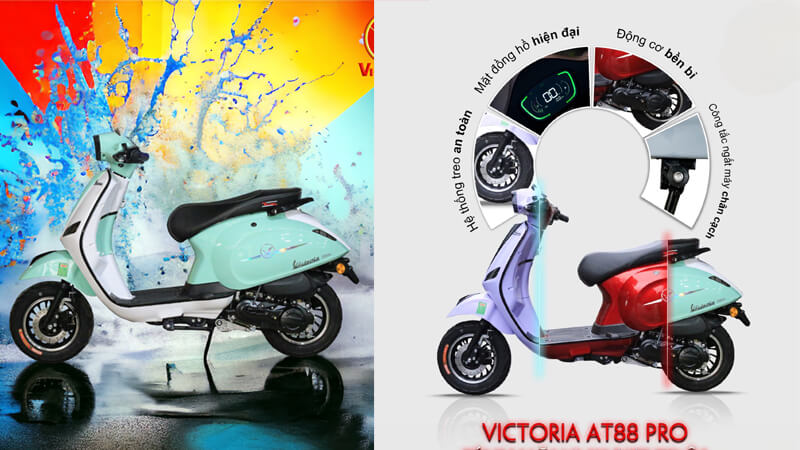 Xe Ga 50cc AT88 Pro Victoria Đời Mới