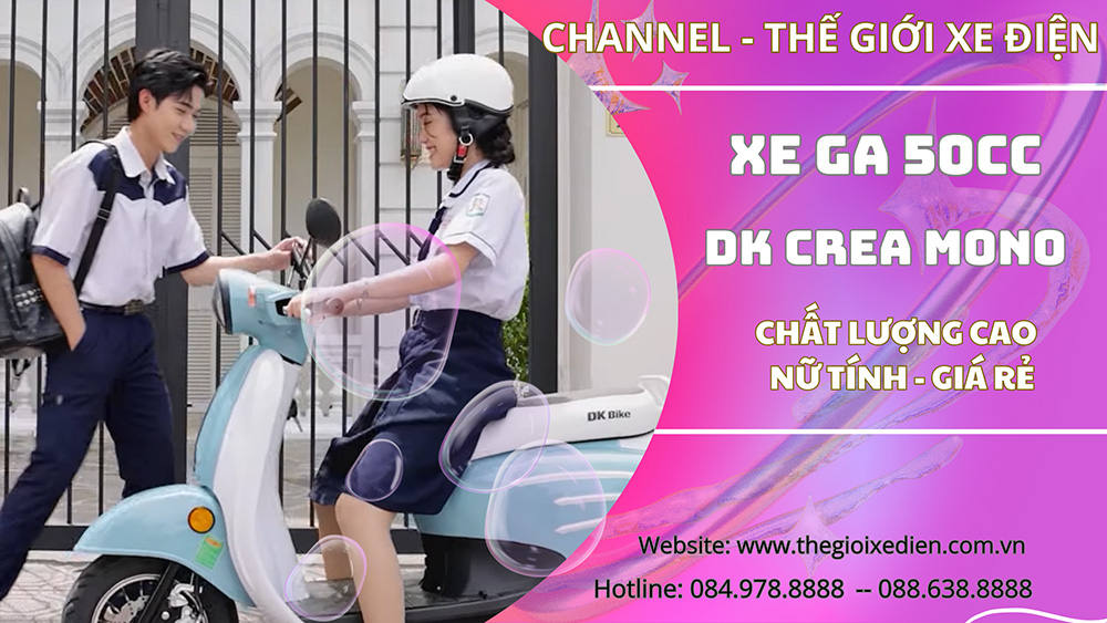 Cùng DK Crea Mono 50cc Chinh Phục Mọi Nẻo Đường