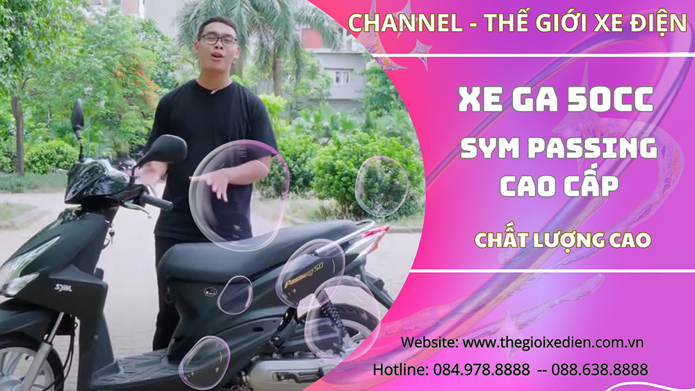 Xe Ga 50cc SYM Passing Thiết Kế Ngầu Như Vario | Không Cần Bằng Lái | Thế Giới Xe Điện