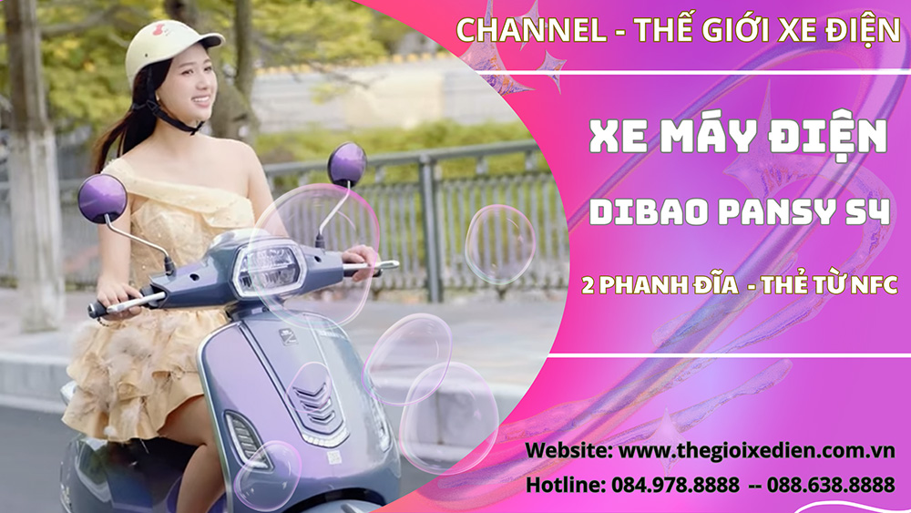Xe Máy Điện Dibao Pansy Neo S4 Càng Nhôm Đúc - 2 Phanh Đĩa