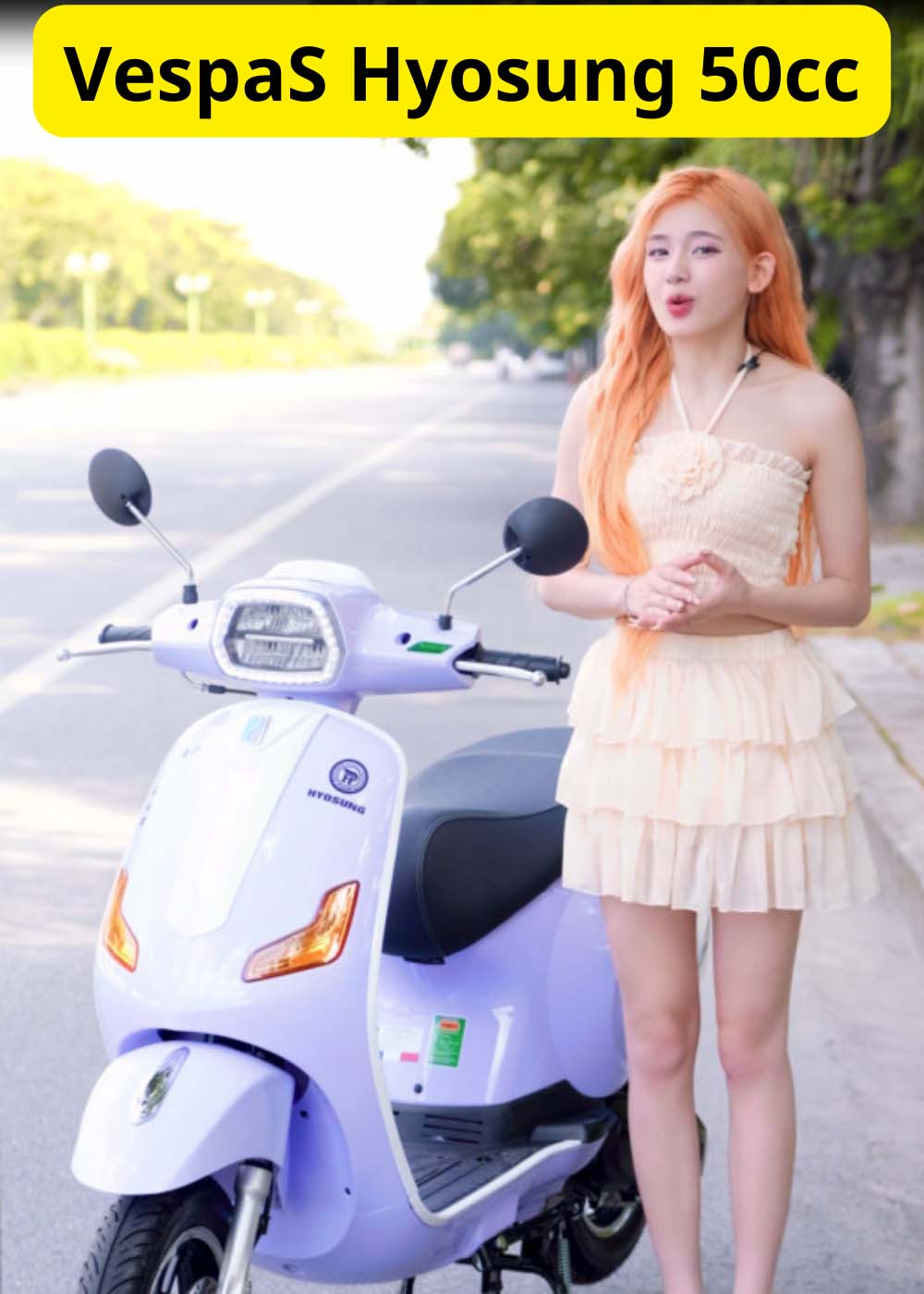 [Giới Thiệu] Xe Ga 50cc VespaS Hyosung Đời Mới