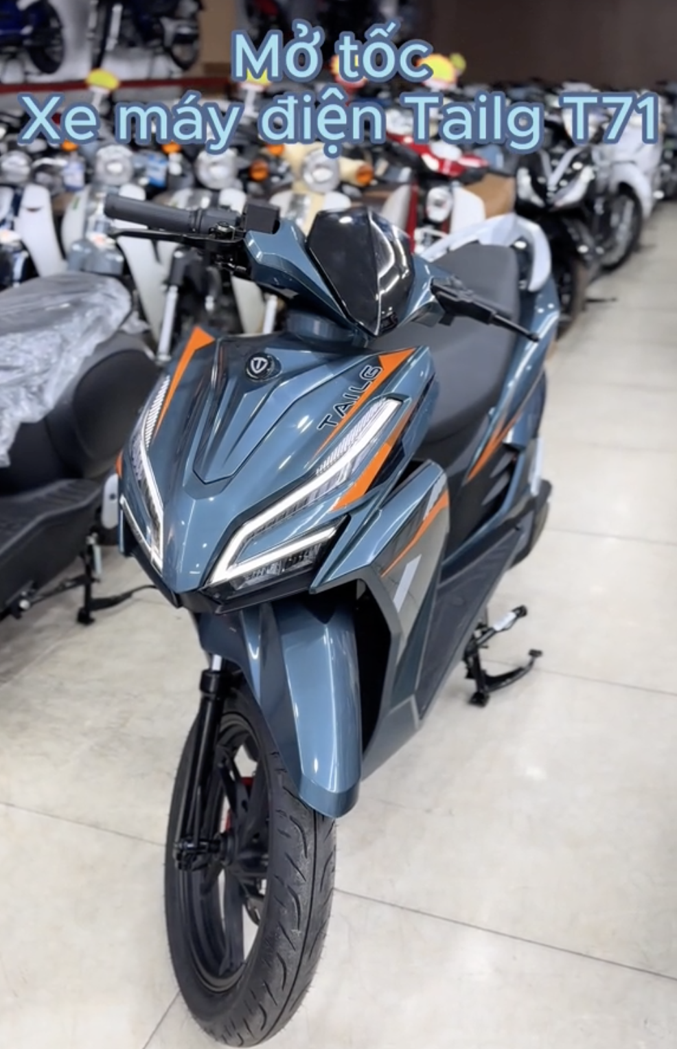 Xe Máy Điện Tailg T71 Vario 8 Acquy 23A 150km/1 lần sạc