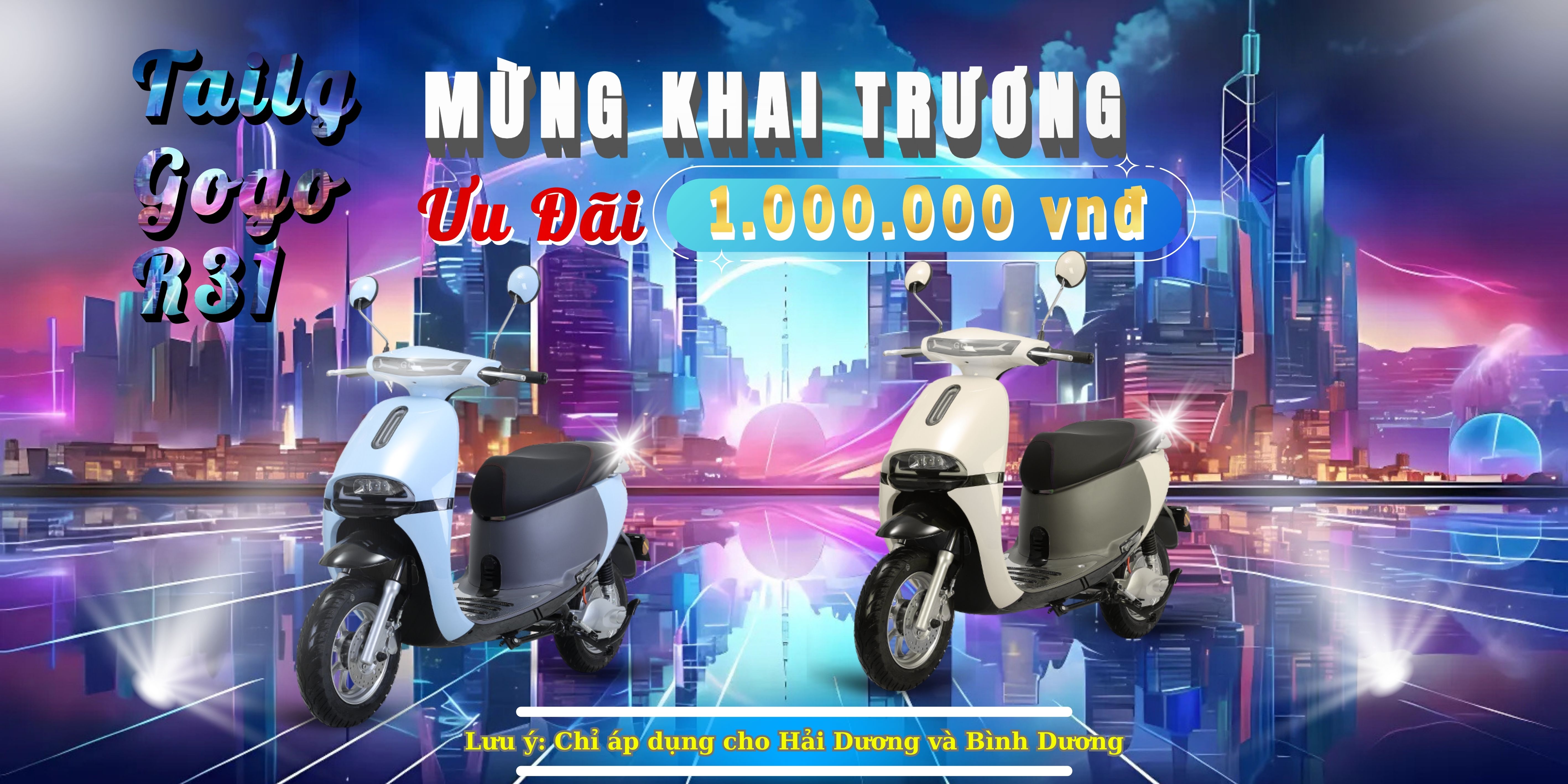 Xe Máy Điện Tailg Gogo R31 80Km/1 Lần Sạc