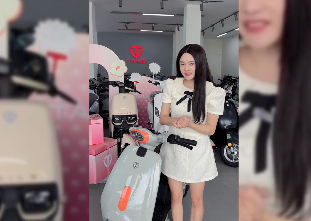 Xe Đạp Điện Hotgirl Tailg GR56 Có Cốp Đầy Đủ Giấy Tờ