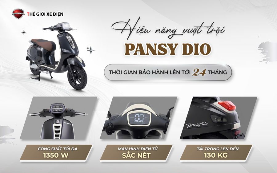 Xe Máy Điện Dibao Pansy Dio Đời Mới