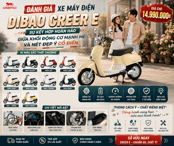 Xe Máy Điện Dibao Creer E