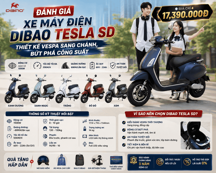 Xe Máy Điện Dibao Tesla SD