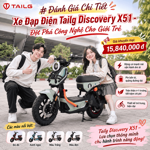 Xe Đạp Điện Tailg Discovery X51