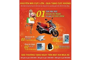 Khuyến mãi cực lớn - Qùa tặng trị giá lên tới 40 triệu đồng.