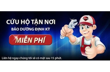 Cứu hộ tân nơi miễn phí 100% trong thời gian bảo hành