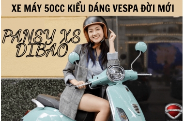 Pansy XS Dibao - Dòng xe máy 50cc kiểu dáng vespa mới nhất 2022