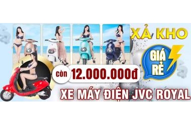 Xả tồn kho các dòng xe điện JVC siêu rẻ tại Thế Giới Xe Điện