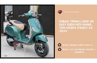 Dibao trình làng xe máy điện mới mang tên Vespa Pansy S4 2023