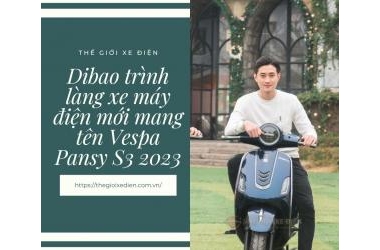 Dibao trình làng xe máy điện mới mang tên Vespa Pansy S3 2023