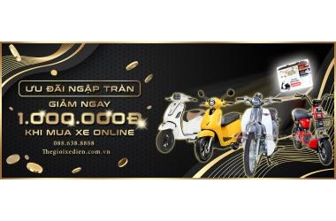 Bùng nổ ưu đãi – Giảm ngay 1.000.000 đồng khi khách hàng mua xe điện, xe 50cc online tại hệ thống Thế Giới Xe Điện