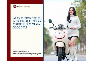 Ally thương hiệu Nhật mới tung ra 2 siêu phẩm xe ga 50cc 2023