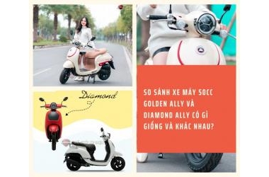 So sánh xe máy 50cc Golden Ally và Diamond Ally có gì giống và khác nhau?