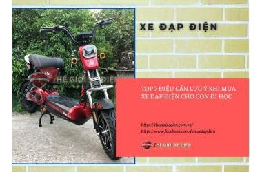 Top 7 điều cần lưu ý khi mua xe đạp điện cho con đi học