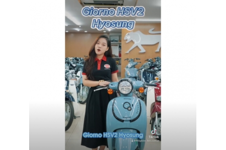 HSV2 Hyosung 50cc Chạy 100km Chưa Tới 1.98 lít