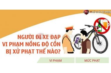 Chạy xe đạp điện vi phạm nồng độ cồn bị sử lý như thế nào?