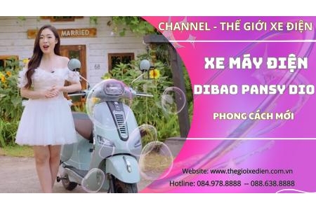 [Giới Thiệu] Xe Máy Điện Dibao Pansy Dio 2024 Phiên Bản Mới Phong Cách Mới