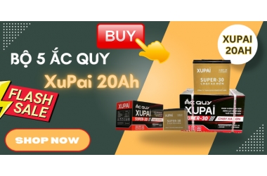 Bộ 5 ắc quy XuPai 20Ah cực bền bỉ, chất lượng, giá thành tốt nhất năm 2025