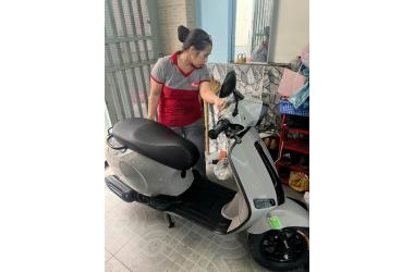 Chị gái hiện đại “chốt đơn” Osakar Nispa Vera P 50cc xám xi măng cực chất tại Thế Giới Xe Điện Thủ Đức!