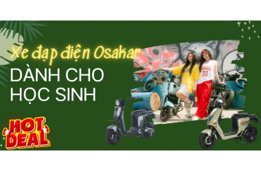 Xe đạp điện Osakar dành cho học sinh, mẫu xe chân ái vừa bền vừa chất