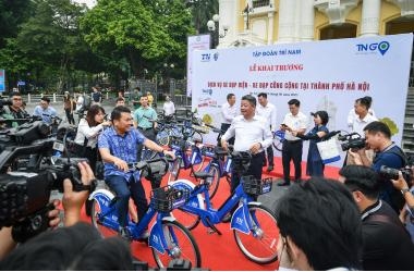 Trí Nam triển khai 500 xe đạp điện cho thuê, hướng tới Thủ đô không khói xăng