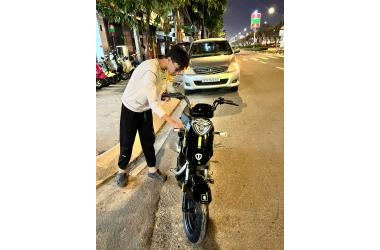 Chiếc xe đạp điện GX30 đã về tay em trai tại Hồ Chí Minh