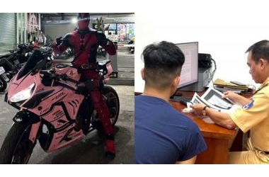 Hóa trang để gây chú ý, người giao xe cũng chịu phạt không hề nhẹ